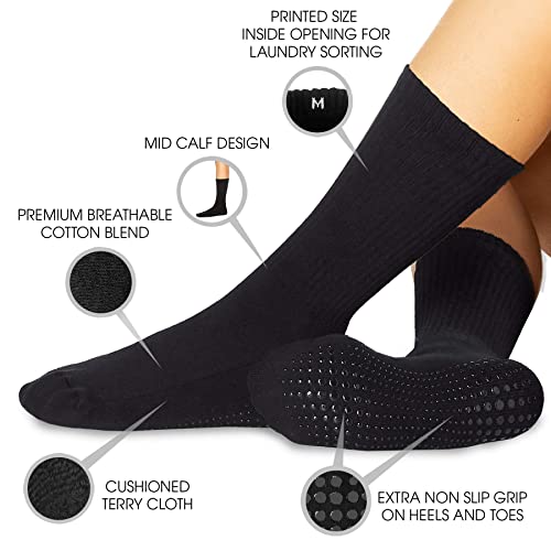 Image of LA ACTIVE Non Slip Yoga Grip Socks - Barre Ballet Pilates Athletic Socks for Men and Women