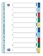 Oxford Kunststoff-Register A4, Strong-Line, blanko, 10-teilig, mit Deckblatt