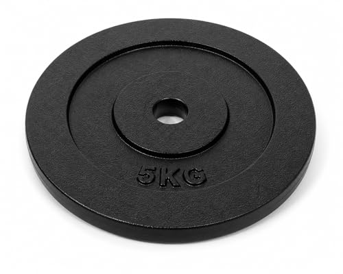 Image of Cast Iron Weight Plates for Home Gym (Centre Hole 30mm)- Standard Gym Plates for Strength Training, Durable & Rust-Resistant, Multiple Weight Options | From the House of Healthycliq | Sedex Certified | Bodybuilding Fitness And Core Fitness (30KG (2.5KG X 4 + 5KG X 4), Cast Iron)