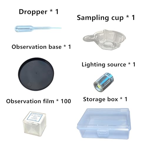 Image of SRZFNAI Microscope at Home for Sperm Analysis, Sperm Count Analysis, and Sperm Motility Observation kit Microscope, Suitable for All Cell Phone Lenses（Compatible with iPhone /Android）
