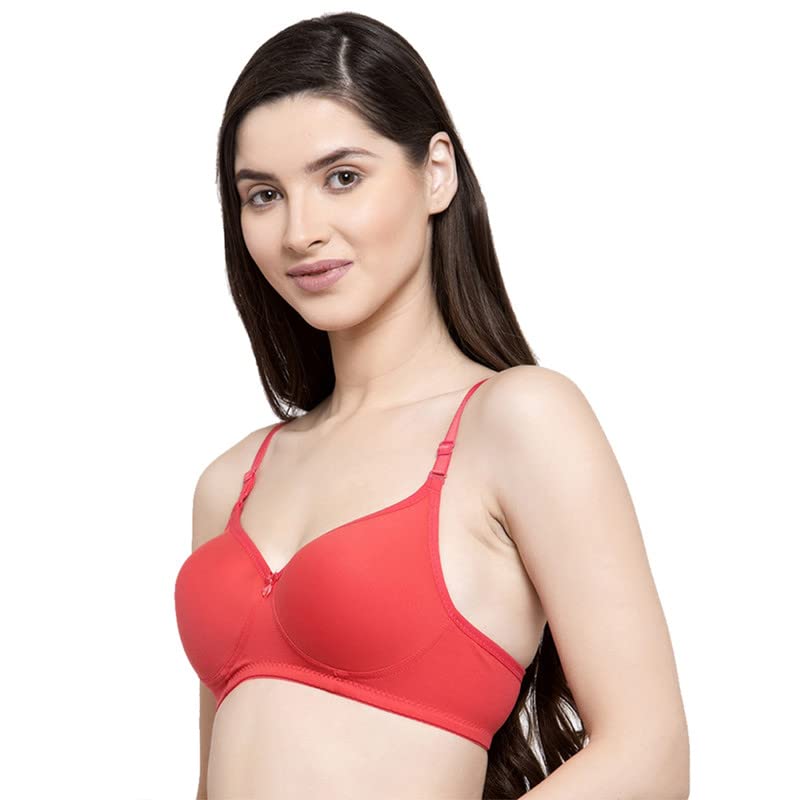 Image of Groversons Paris Beauty Women's Padded, Non-Wired, Seamless T-Shirt Bra (BR184)