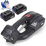 ddingsmafosee Automatic Strapping Machine with 3 Modes | 1200+ Bundles/Charge & 400-3200n Adjustable Tension | Auto Weld/Pack/Cut for Pp/Pet Straps | Battery Baler for Industrial Packaging/Shipping