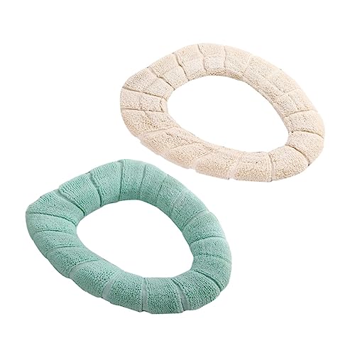 Beatifufu Warm Thick O-Shape Rv Toilet Seat Cover Extra Large Soft Stretchy Washable for Bathroom Rv Random Color