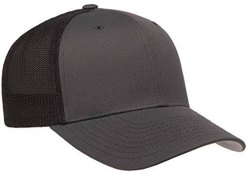 Image of Flexfit Unisex Mesh Fitted 2-Tone Trucker Hat, One Size