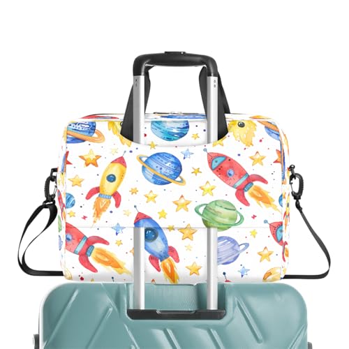 Bolso para laptop con diseño universe rockets y planetas miniatura 6