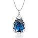 Osiana"Ana's Teardrop" CZ Woman's Pendant Mother's gift with crystal from Swarovski 18"Montana