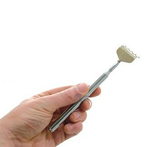 Preisvergleich Produktbild simplefirst erweiterbar Rückenkratzer mit Edelstahl Länge einklappbarem Massagegerät Kratzbaum, einfahrbar, silberfarben