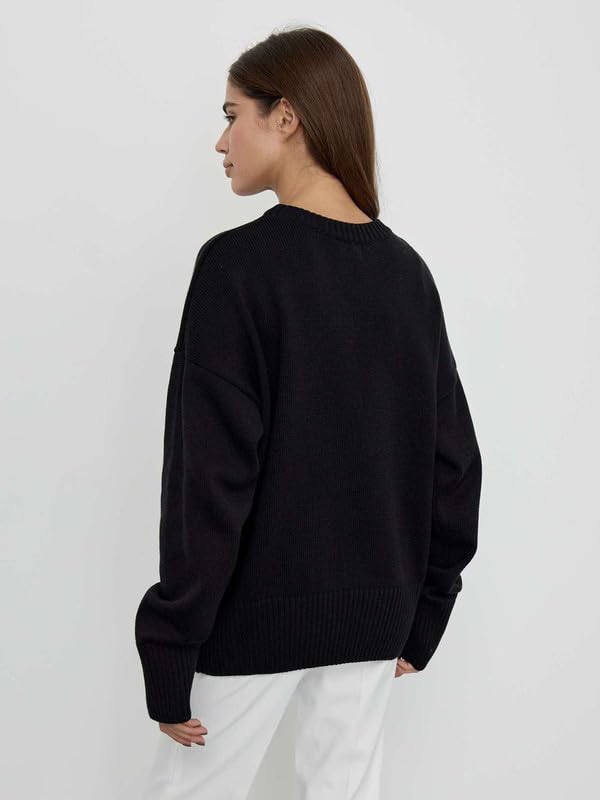 Image of Women's Cute Crewneck Extra Soft Sweater Pullover Tops Sweaters