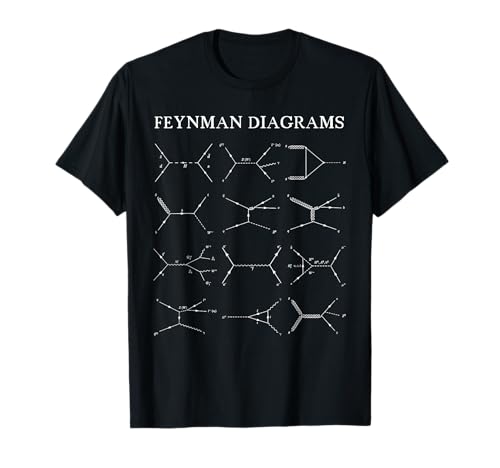 Diagrammes de Feynman Physique théorique Physicien Science Mathématiques T-Shirt