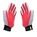 Price comparison product image Marchul Pet Deshedding Brush Glove, Cat Grooming Glove, Dog Grooming Brush Glove, Pet Hair Remover Mitt for Cat, Dog, Horse 1 Pair