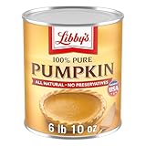 Libby's Pumpkin, Canned Puree and Pie Filling, 100% Pure Pumpkin, Gluten Free, 106 oz Can Bulk