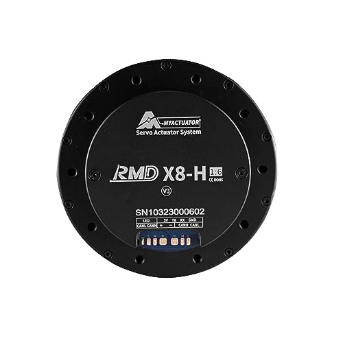 WOOKLEA MyActuator Servo Actuator System RMD-X8 H 1:6 V3Brushless DC Helical Gear Servo Motor MCX500 Driver High Torque for Robot Arm Quadruped Robot Exoskeleton Support Dual Encoder