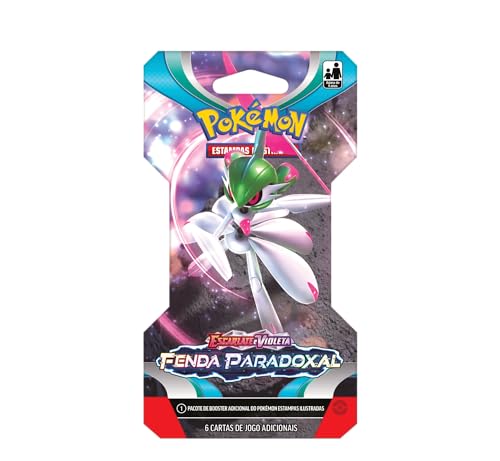 Blister Unitário Pokémon Escarlate E Violeta 4 Fenda Paradoxal, Cor: Estampado - Copag