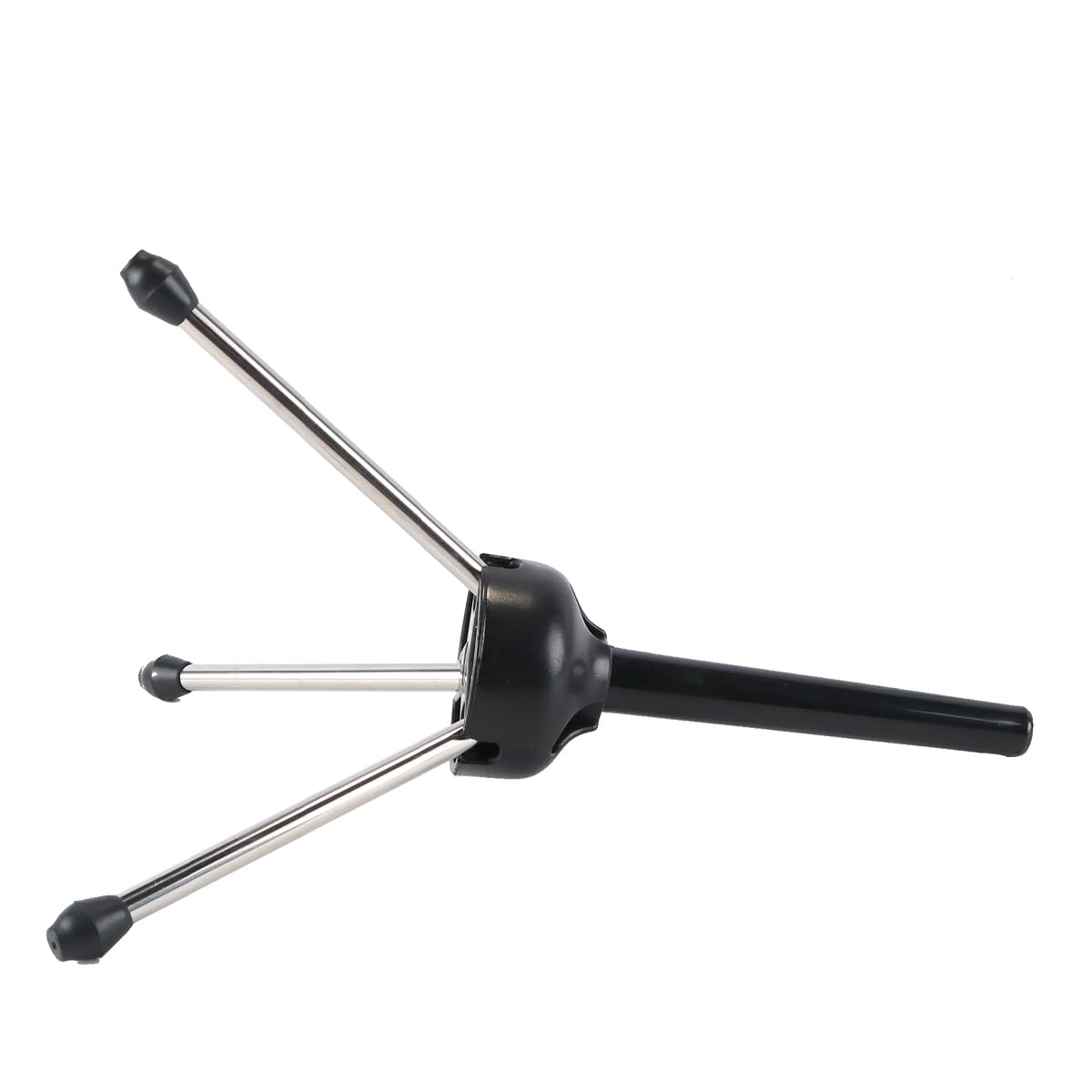 Alnicov Foldable Black Pipe Flute Stand Tripod Holder for Flute Clarinet Saxophone and Other Wind Instruments Compact and Portable Design - Image 3