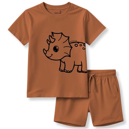 Image of minicult kids Kids Cotton Shorts and Matching Tshirt Coord clothing set with Cute Prints Clothing Set (200gsm Cotton Fabric)(pack of 2)