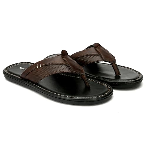 Image of San Frissco Men's Sandal Summer Chappal with Sturdy Grip /Ultra Soft Lightweight Durable Chappal for Outdoor Use /Festive Ethnic Wedding Slip on Slippers for Men