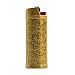 Lucklybestseller Metal Lighter Case Cover Holder Vintage Floral Stamped for BIC Full Size Lighter J6