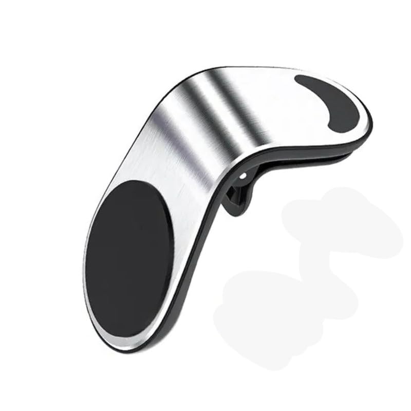 WENINETIES Support Telephone Voiture pour Hyundai KONA 2025, Porte Téléphone Magnétique Grille D'Aération Automobile Porte Telephone Socles,Silver