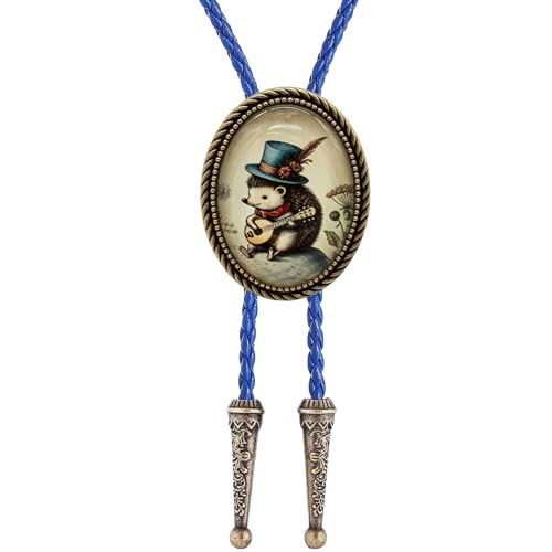 Image of Jeilwiy Bolo Tie for Men Western Cowboy Gothic Bolo Tie Necklace Halloween | Glow in Dark Bolo Tie for Men Women, 3D Halloween Bolo Tie, Gothic Western Ties, String Ties for Men Rodeo Leather Necktie
