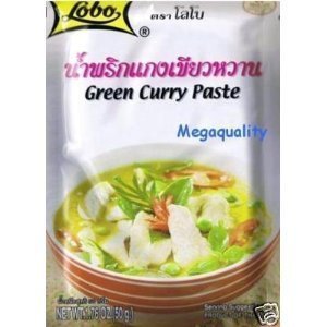 Lobo Pasta de Curry Verde Auténtica, Comida Tailandesa, paquete 10 x 1.76 oz