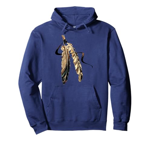 Southwest Native American Indian Tribal Art Feathers Pullover Hoodie