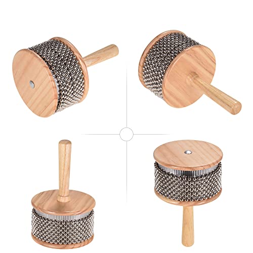 Heysland Cabasa de madera, instrumento musical de percusión, cad