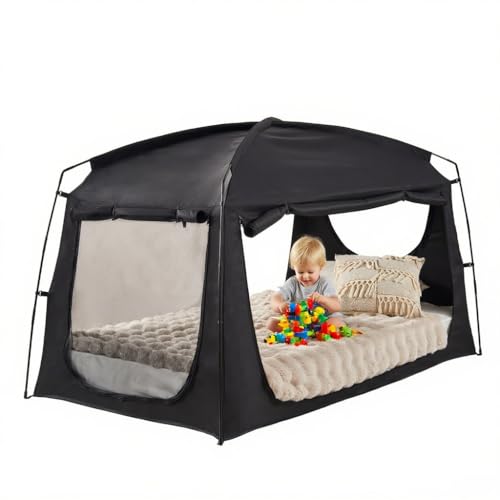 Privacy Bed Tent for Adults & Kids, Blackout Sleep Canopy