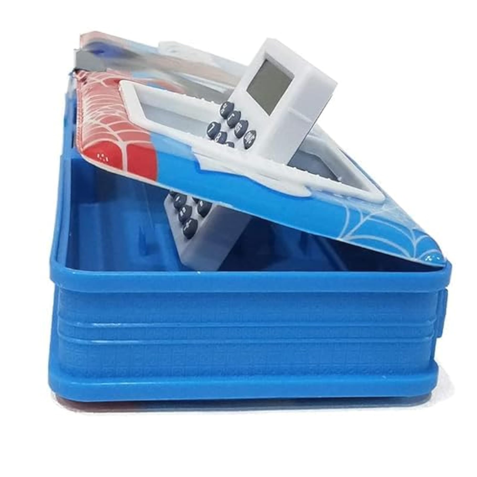 Multipurpose Magnetic Pencil Box with Calculator, Kids' Storage