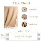 maamgic Womens Scarf Large Pashmina Shawls and Wraps Light Blanket Scarf for Evening Dress Warm Daily Travel Office - Image 5