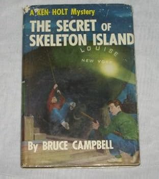 KEN HOLT MYSTERY THE SECRET OF SKELETON ISLAND WITH D/J vintage