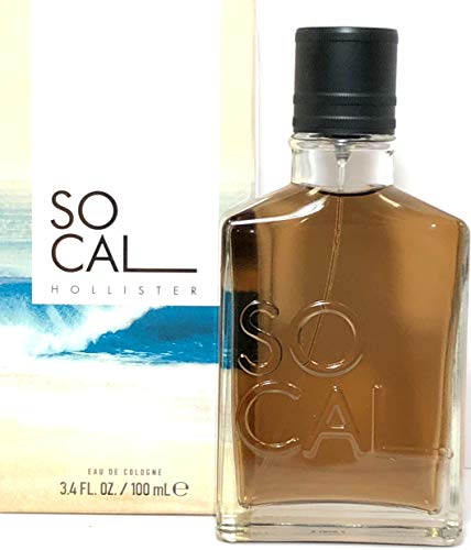 Hollister So Cal Eau De Cologne Spray For Men 3.4 Oz / 100 ml Brand New 2018 Design