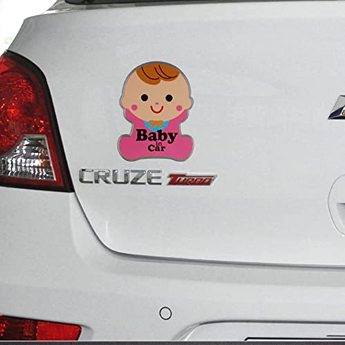 Image of YSY Baby in Car Stickers 3D Stickers Sign Metal Flag Emblem, 3D Car Kids on Board car Sticker 4.64 * 3.54in (Bady in car)