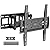 USX MOUNT Full Motion TV Wall Mount for Most 32-70 inch TVs up to 99 lbs, Wall Mount Bracket with Dual Articulating Arms, Swivel, Tilt, Max VESA 400x400mm, TV Mount Fits 12”/16” Wood Studs