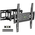 USX MOUNT Full Motion TV Wall Mount for Most 32-70 inch TVs up to 99 lbs, Wall Mount Bracket with Dual Articulating Arms, Swivel, Tilt, Max VESA 400x400mm, TV Mount Fits 12”/16” Wood Studs