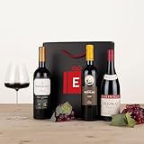 EUROLOTES Estuche Vinos Premium Priorat Bellmunt, Ribera del Duero Finca Resalso, Rioja Montecillo Gran Reserva, 3 Botellas x 750ml