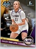 2023-24 Bowman Chrome University #25 Hailey van Lith LSU 1st Bowman Chrome Official NCAA Basketball Card in Raw (NM or Better) Condition