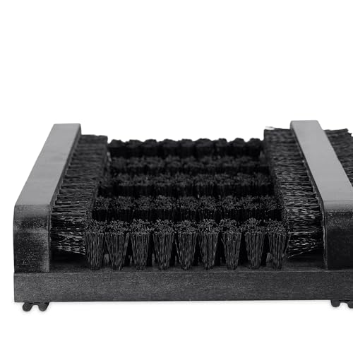 Limpiabarros de madera Relaxdays con cerdas de PP antideslizante para zapatos 6