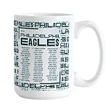 List of Super Bowl Winners 9 Logo Brands Eagles Super Bowl LIX 59 Champions 15 Ounce Roster Coffee Mug