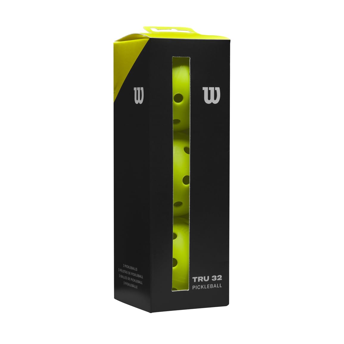 Wilson TRU 32 Pelotas para Interior, Paquete de 3