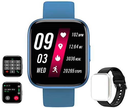 feifuns Smart Watch(Receive/Make Call) 1.54'' Full Touch Screen Fitness Tracker