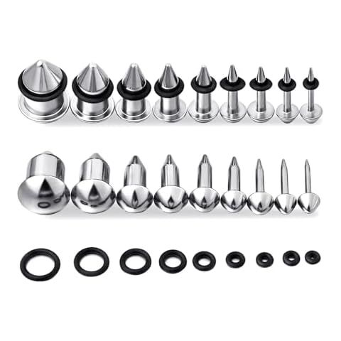 Longbeauty 18PCS Ear Stretching Kit Cover