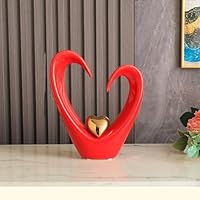 Amazon.co.jp: JAnjiaLxY ハート オブジェ 1個 置物 インテリア タイプ