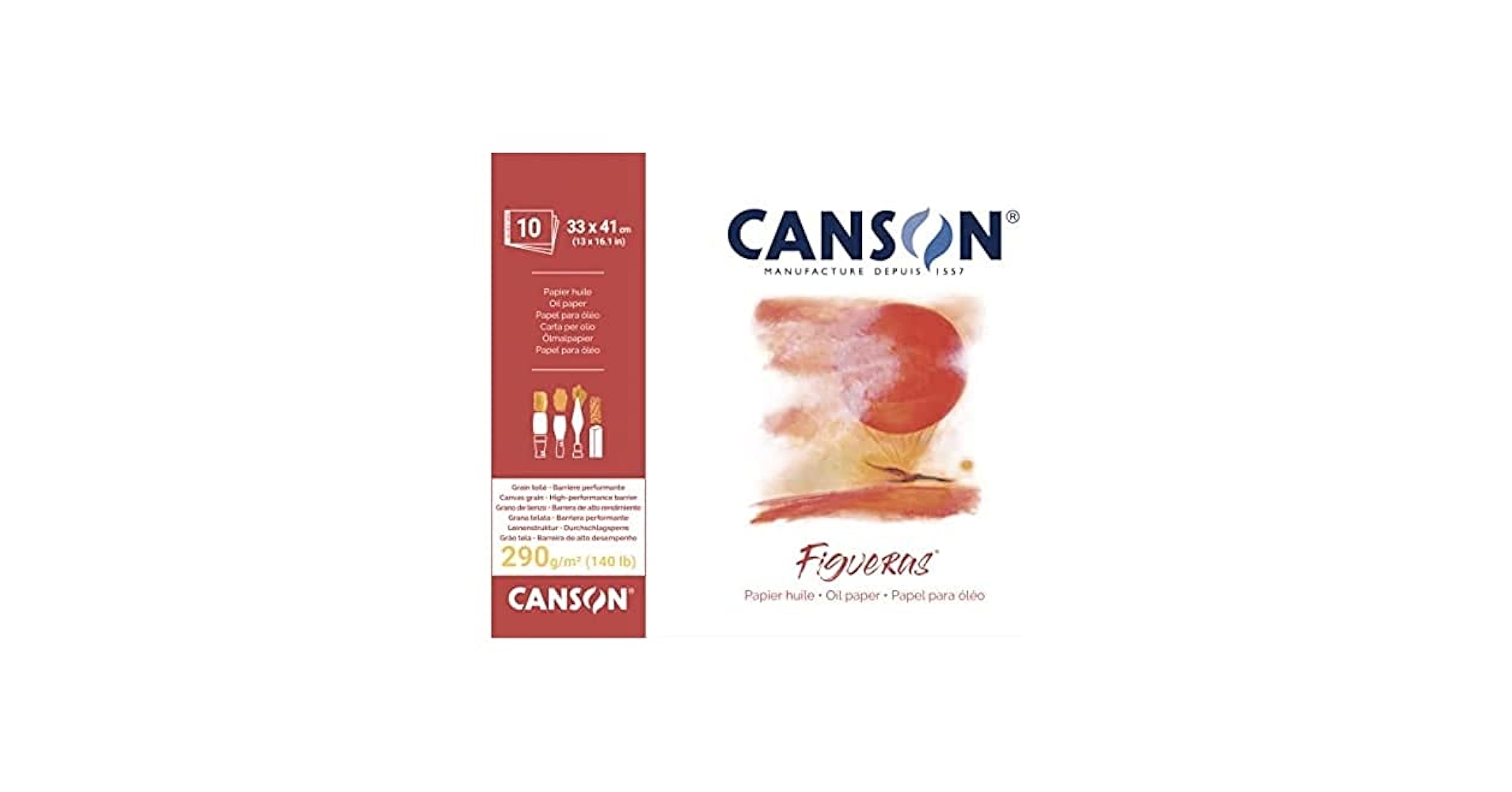 Amazon.com: Canson Figueras Oil & Acrylic 290gsm Paper pad