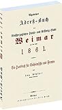  Adreßbuch [Einwohnerbuch] Weimar 1861 - Ein Handbuch