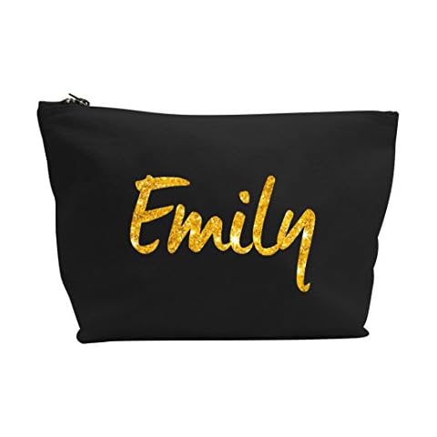 Personalised Glitter Print Makeup Wash Bag Cover