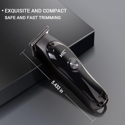 Image of GLAKER Professional Beard Trimmer for Men | Cordless Hair & Beard Trimmer | Precision Grooming Kit with Adjustable Comb | Rechargeable Beard & Mustache Trimmer (GOLD)