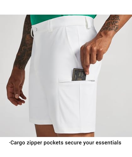 Willit Short masculino de golfe elástico cargo secagem rápida atlético casual shorts com bolsos 18 c
