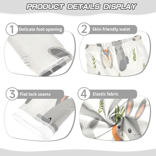 Toddler Girls Leggings Printed Yoga Pants Leggings Rabbit Holding Carrot for Kids3