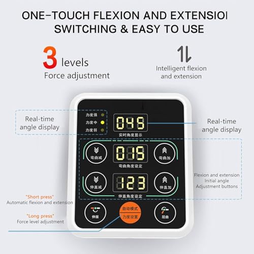 Image of Electric Knee Rehabilitation trainer, 140 Adjustable,CPM machine for flexion and straightening after knee and limb fractures,Ankle Rehabilitation Training Device