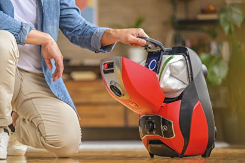 Hoover H-Energy 700 HE710HM 011 Aspirapolvere Con Sacco A Traino, Con Filo 7M, 850W, Capacità Sacchetto 5L, Accessori Integrati, Potenza Regolabile, Spazzola Parquet E Mobili, Rosso - 4